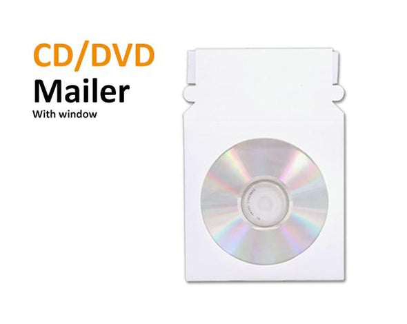 CDs or DVDs in Cardboard Mailers