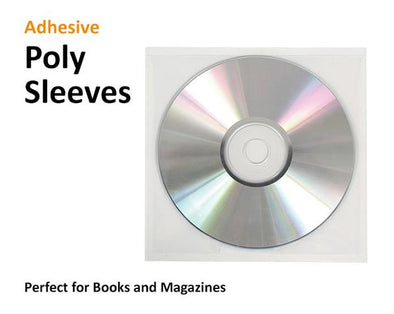 CDs or DVDs in Poly Sleeves
